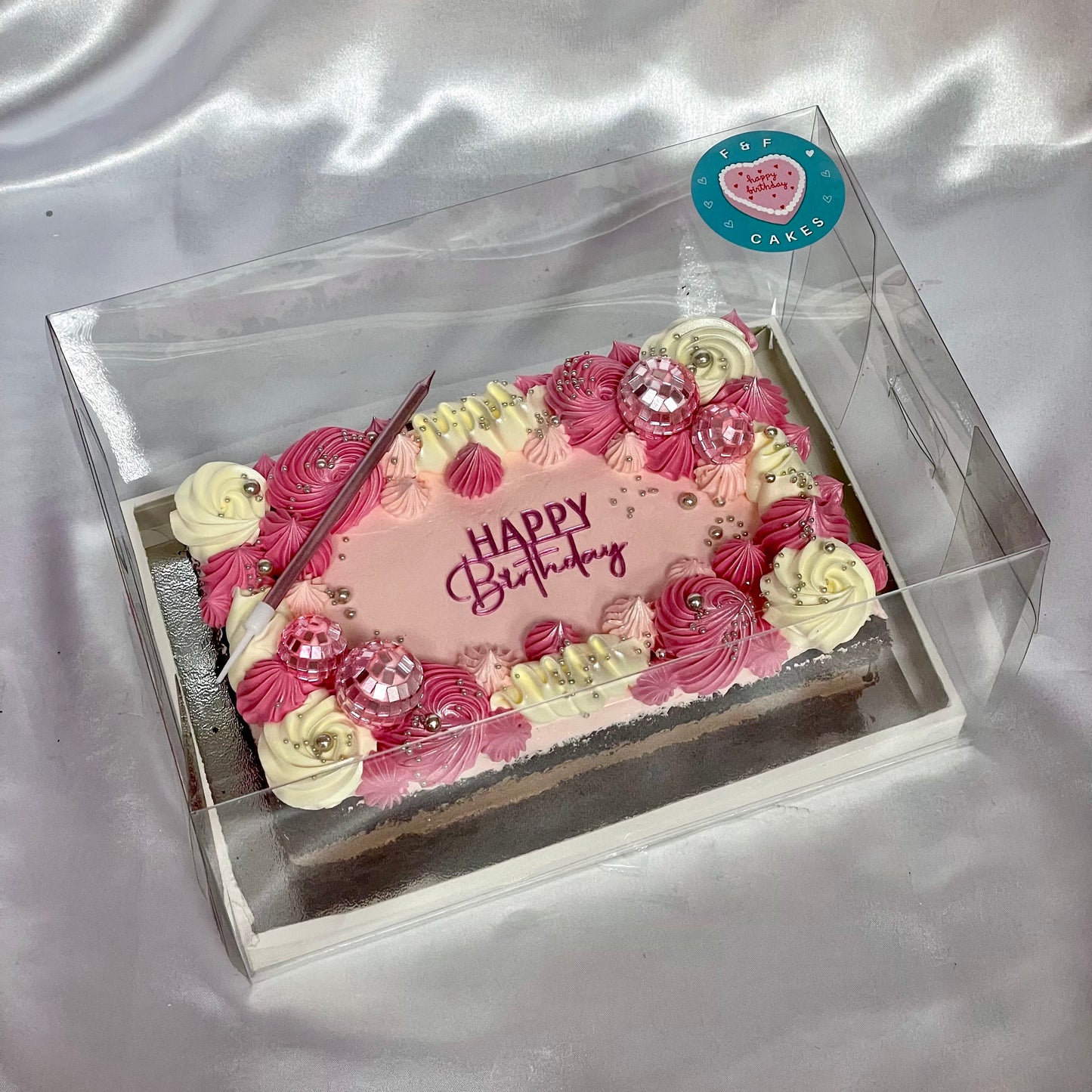 Pink Sheet Cake