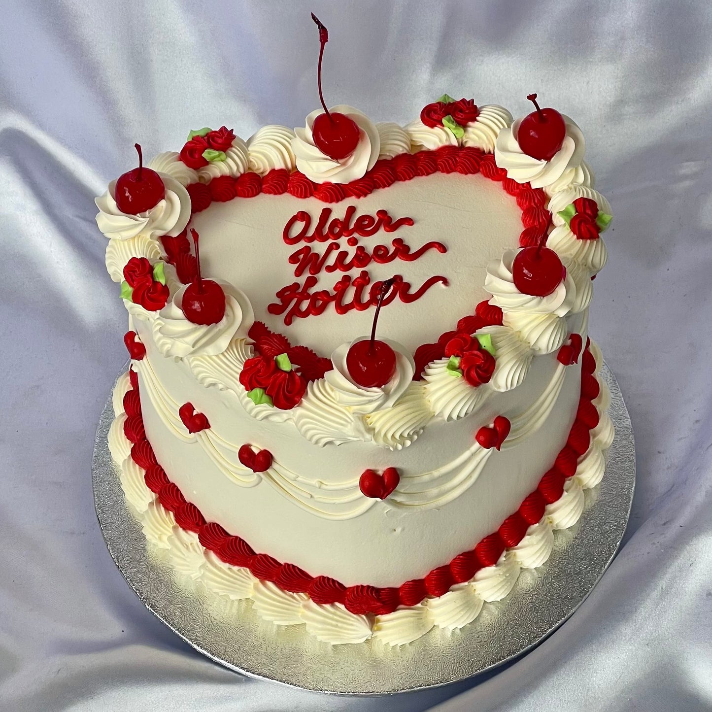 White & Red Cherry π