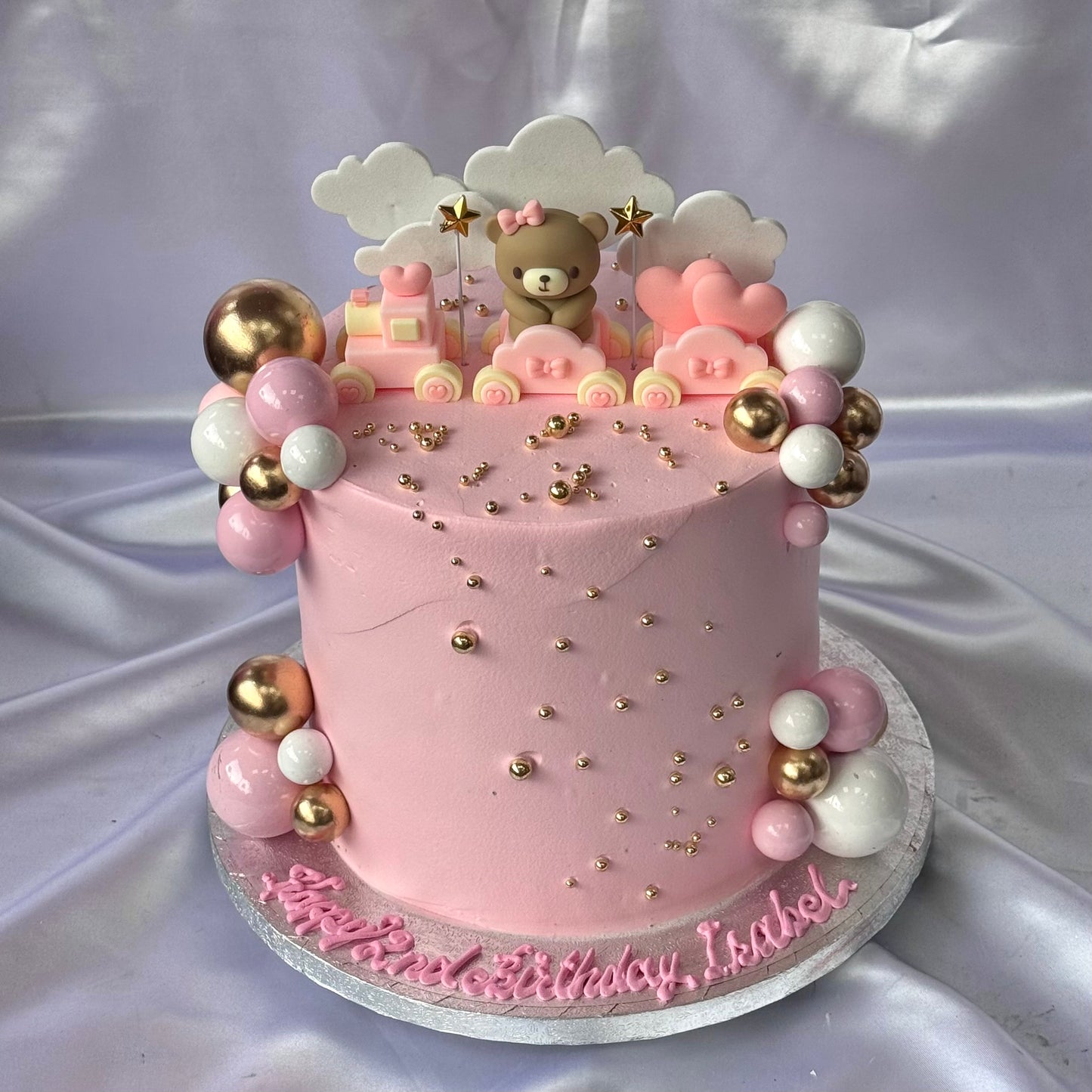Pink Bear Cake 🧸
