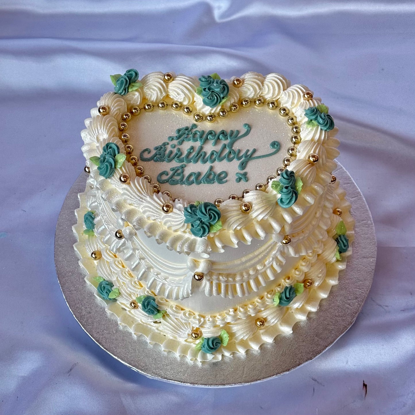 Elegant Rosette Heart π