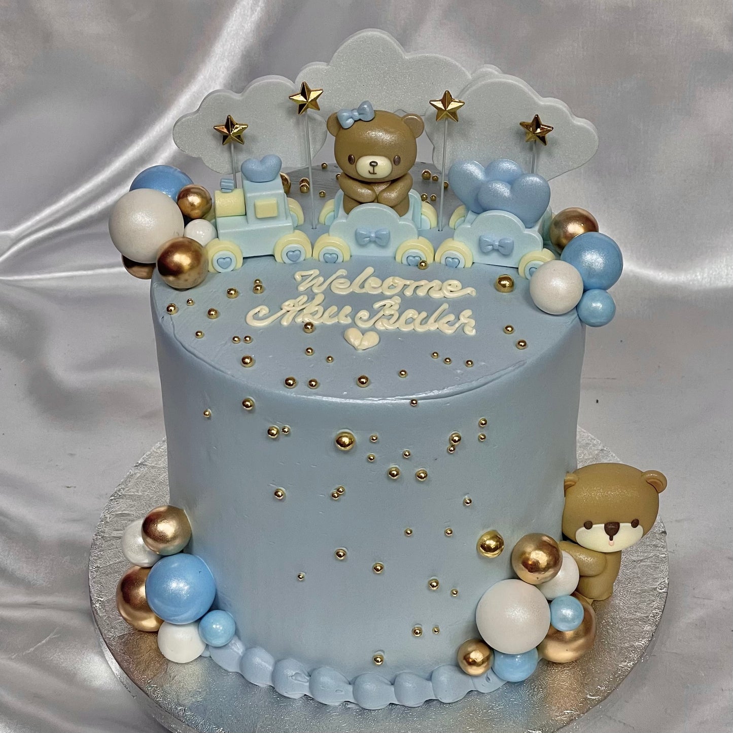 Blue Bear Cake 🧸
