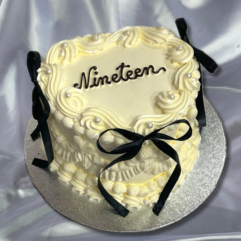 Heart with Ribbons π (White)