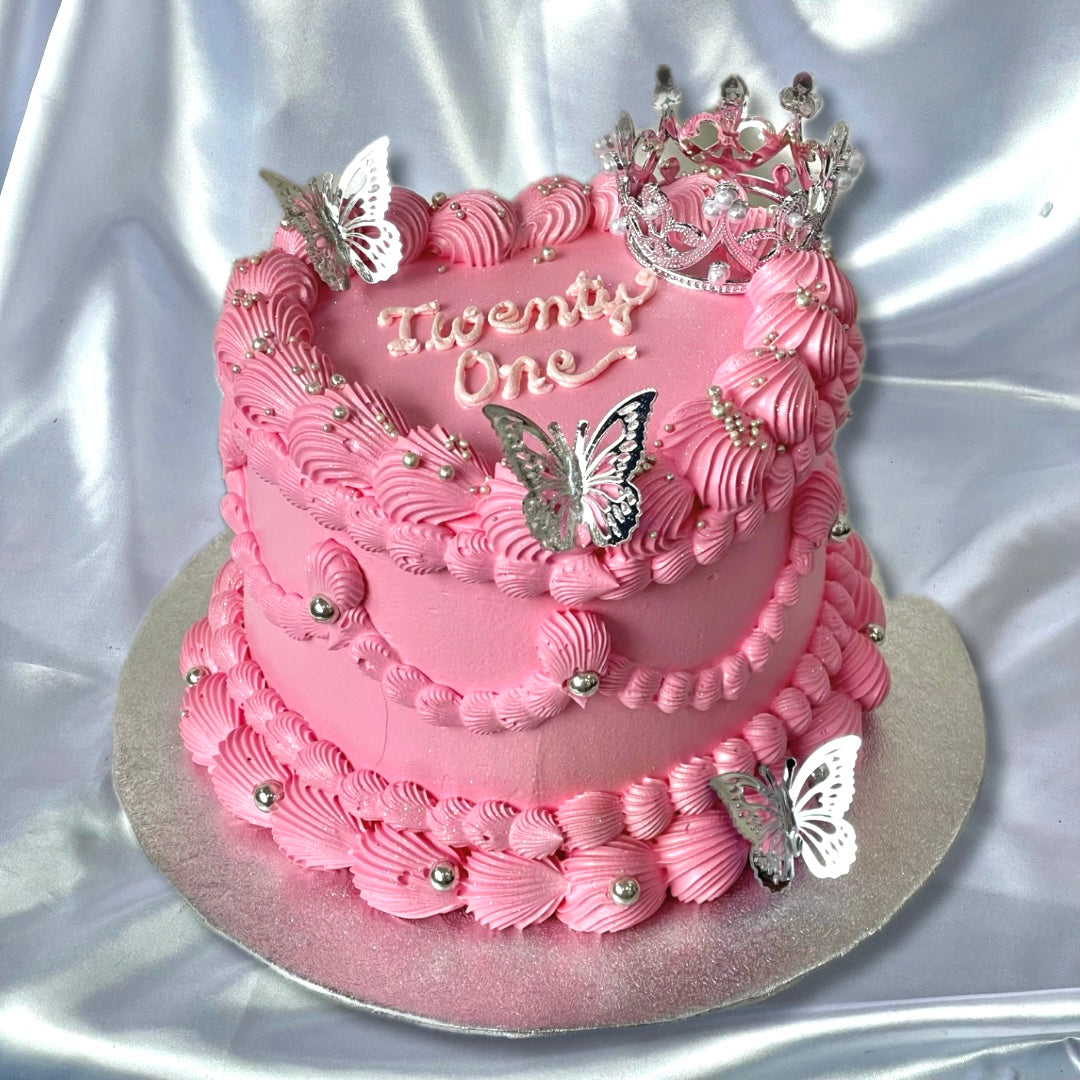 Heart with Crown π (Pink)