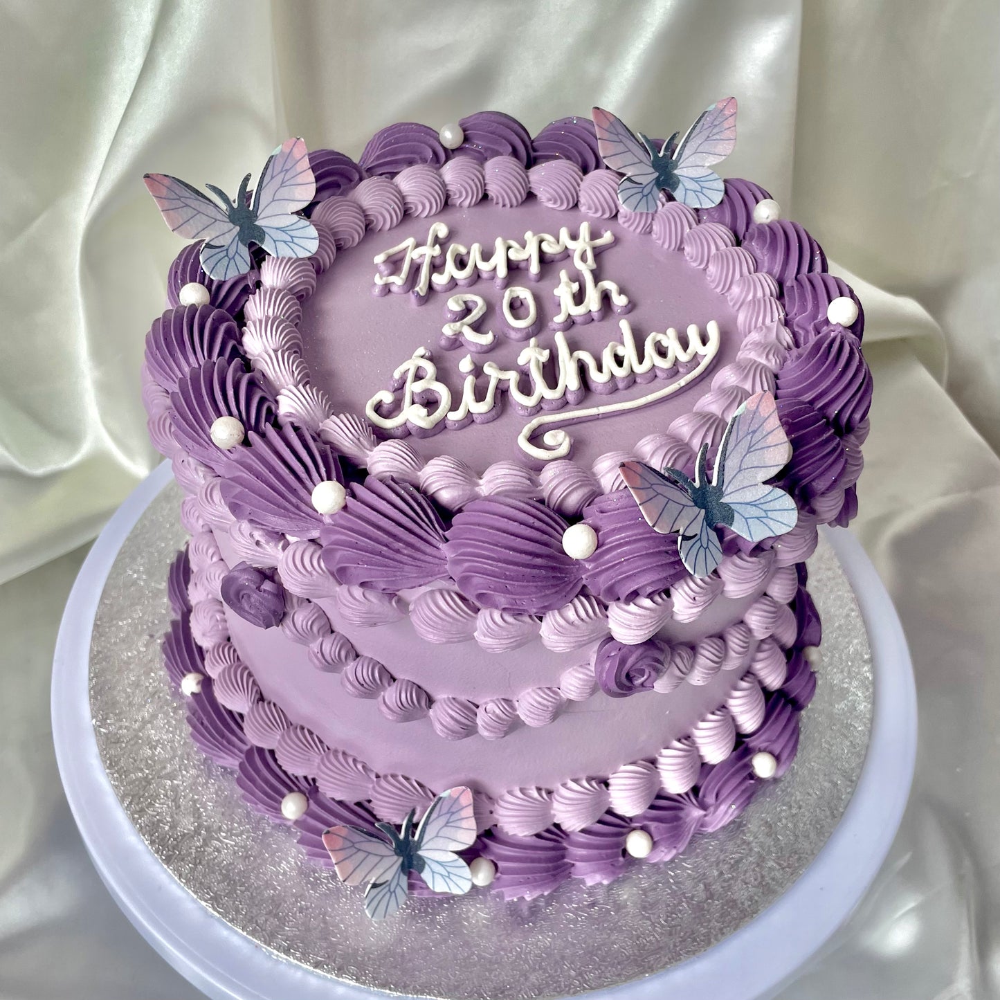 Purple Vintage Round