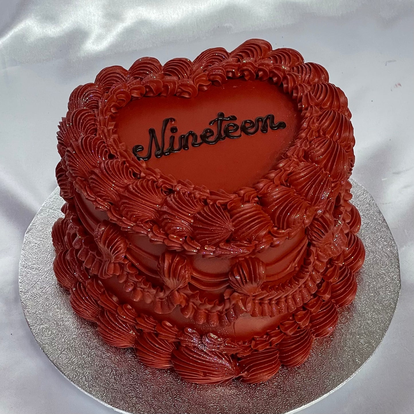 Dark Red Monochrome Heart