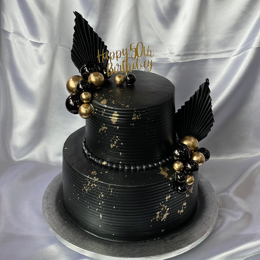 Black & Gold Two Tier