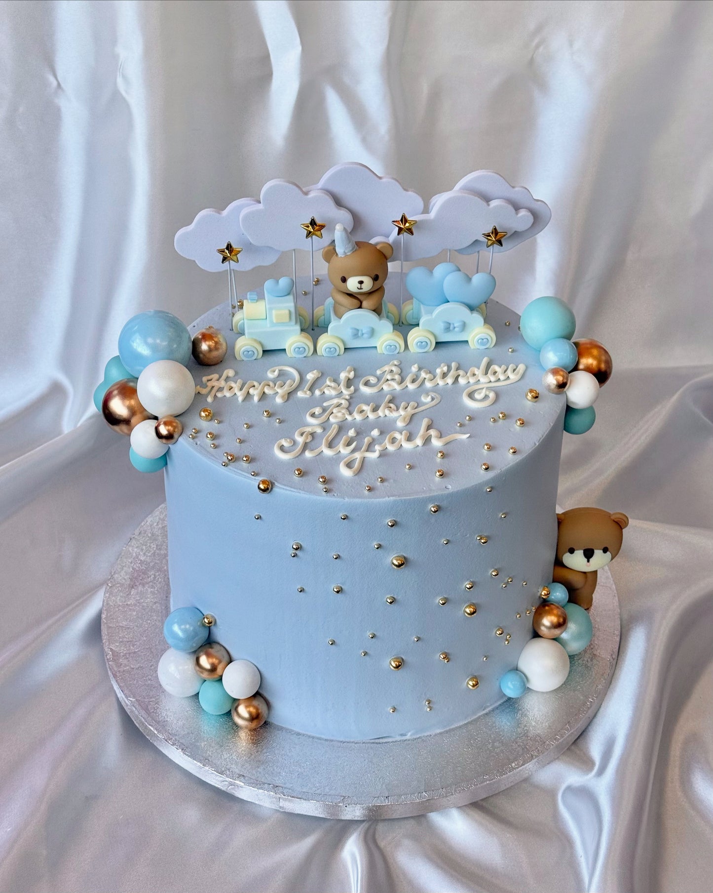 Blue Bear Cake 🧸